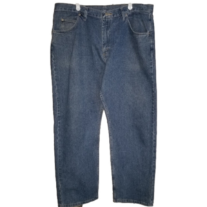 Wrangler Mens Straight Leg Light Blue Jeans Label 38x30